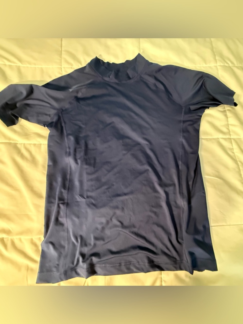 Lands End Big Boys Youth Navy Blue Swim Top